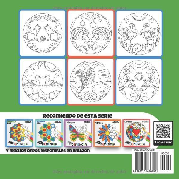 Libro de Colorear para Adultos con Demencia:Mascotas: Una serie de sencillos libros para colorear para principiantes, personas mayores (ayuda para ... trastornos motores, etc.). (Spanish Edition)