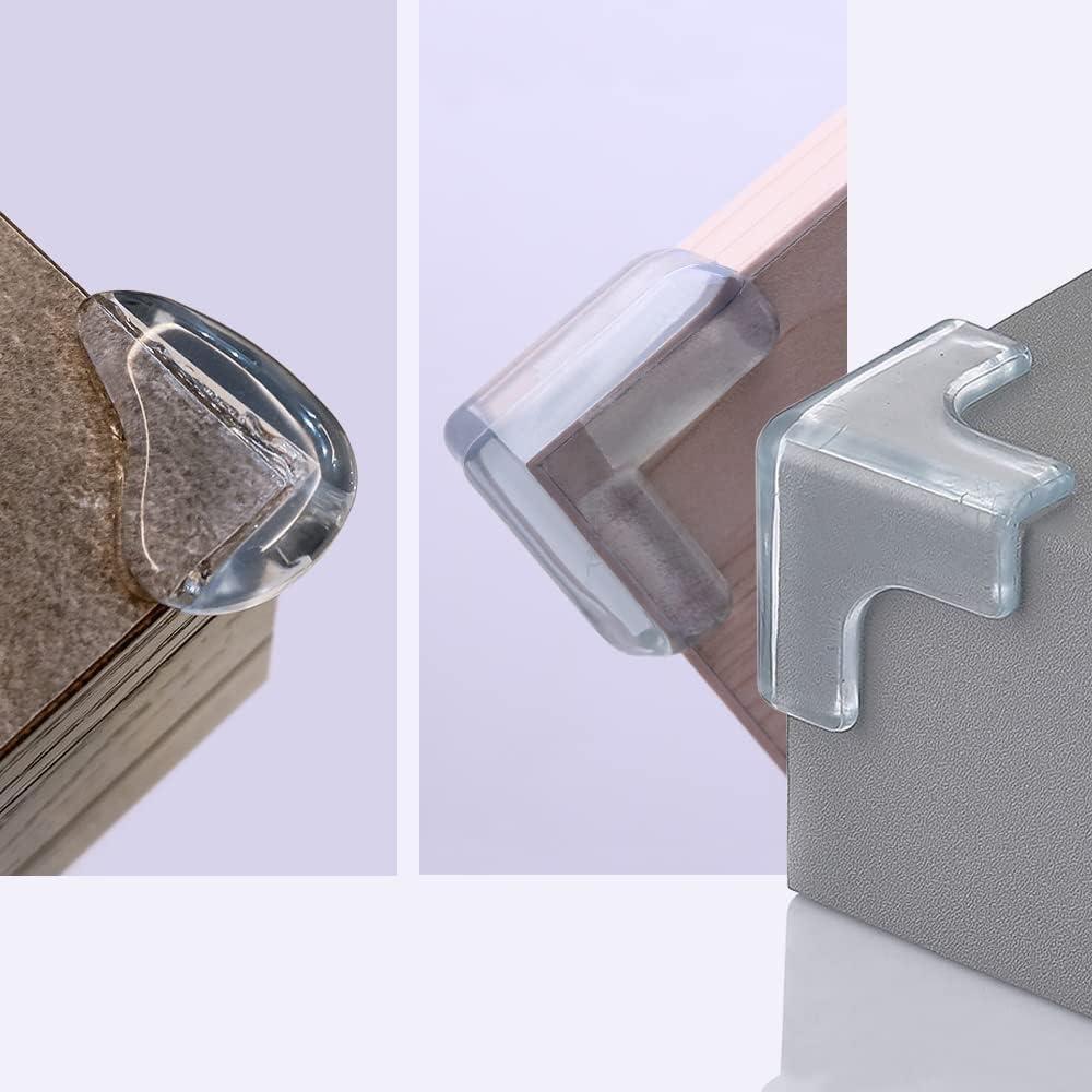 Protectores de Esquinas TANLOMY 12 Piezas Silicona Transparente