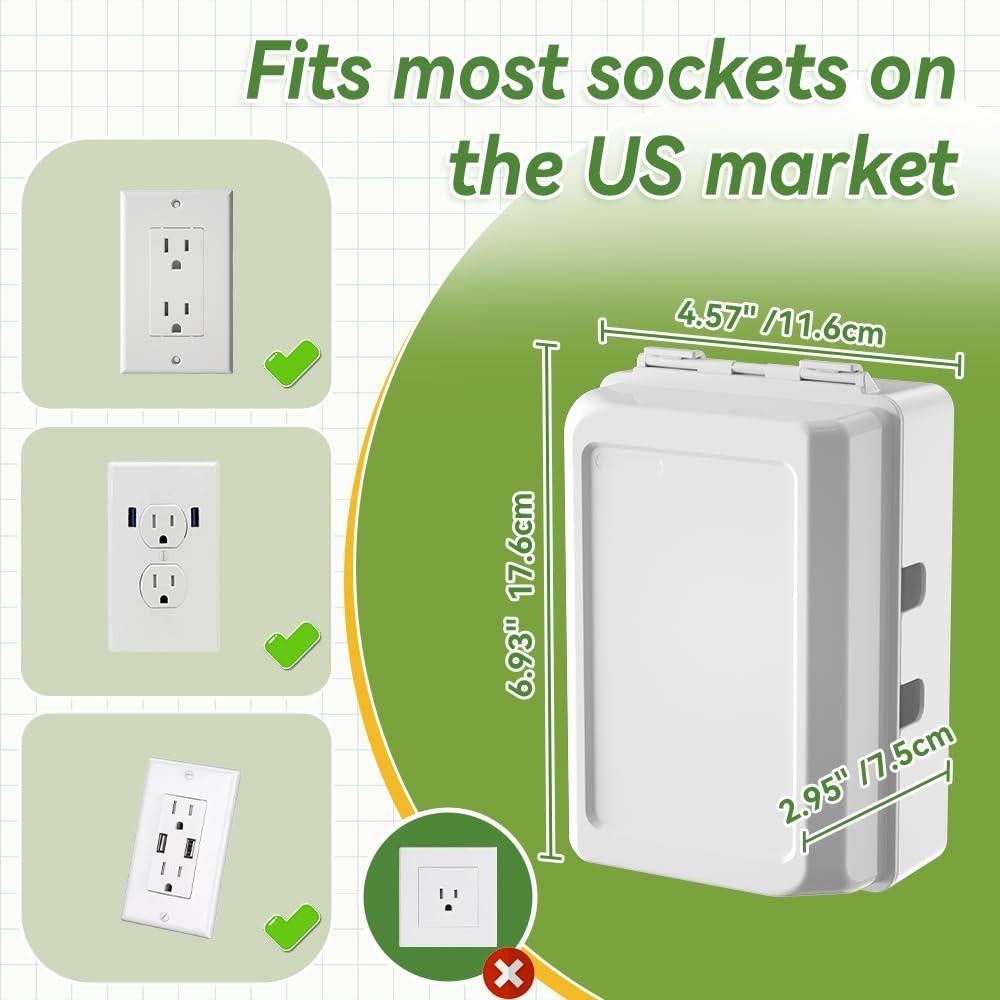 Caja de Seguridad para Enchufe Eléctrico Safelon Blanco