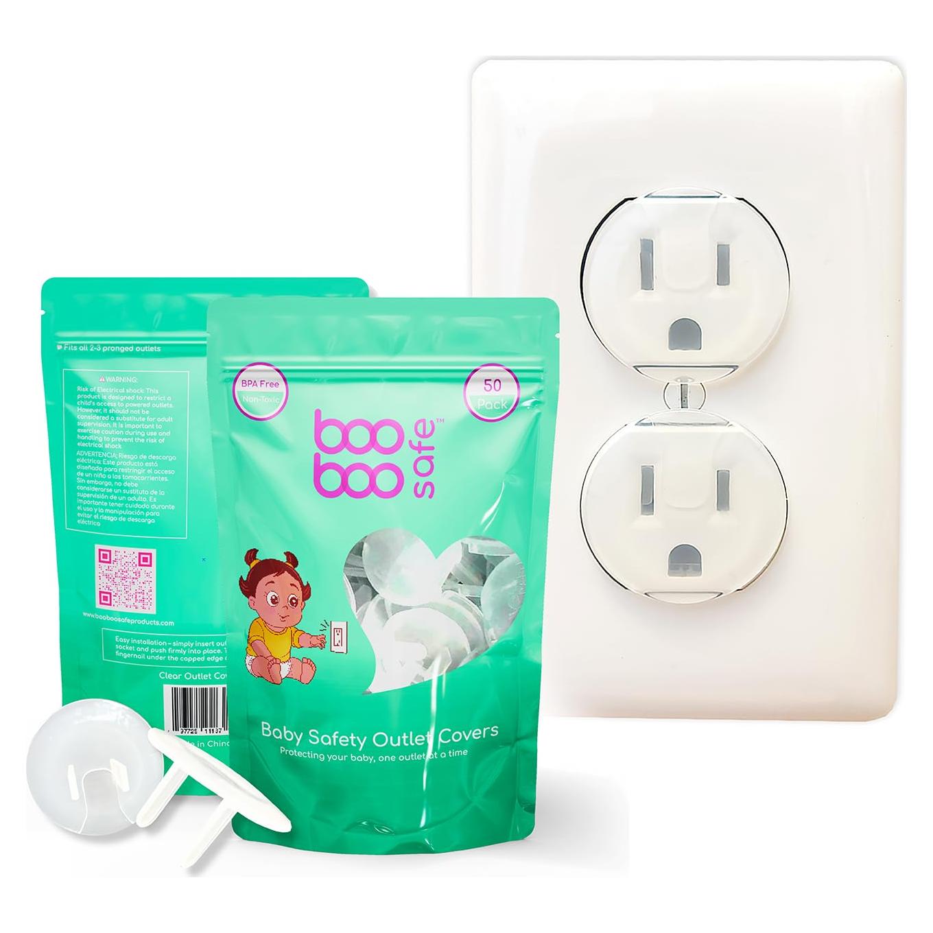 Cubiertas de Enchufe a Prueba de Bebés - 50 Unidades Transparentes