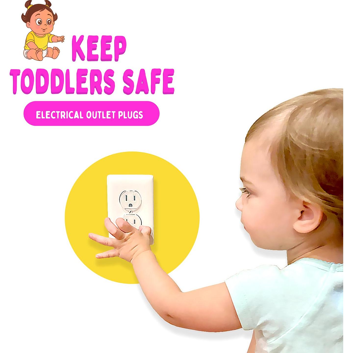 Cubiertas de Enchufe a Prueba de Bebés - 50 Unidades Transparentes