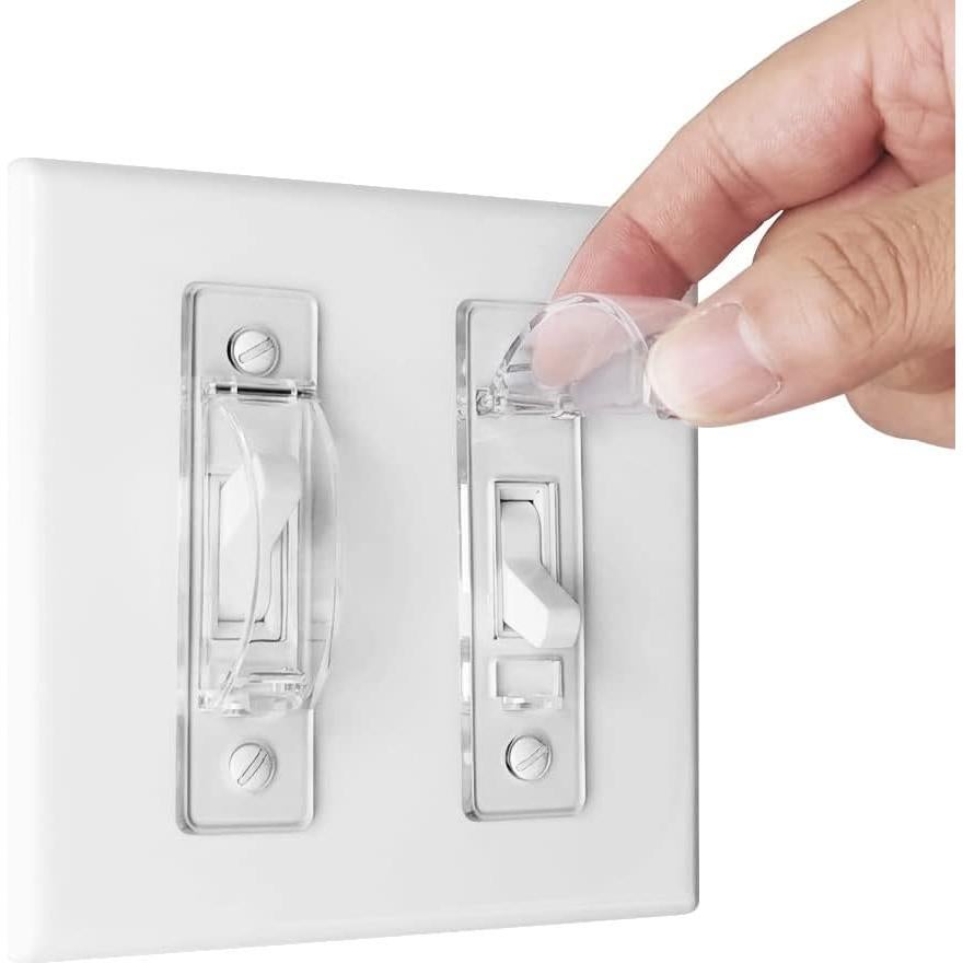 Cubierta de Interruptor de Luz ILIVABLE Transparente 2 Paquete