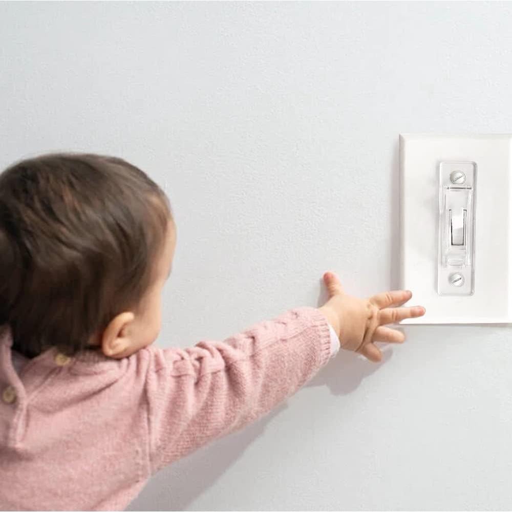 Cubierta de Interruptor de Luz ILIVABLE Transparente 2 Paquete