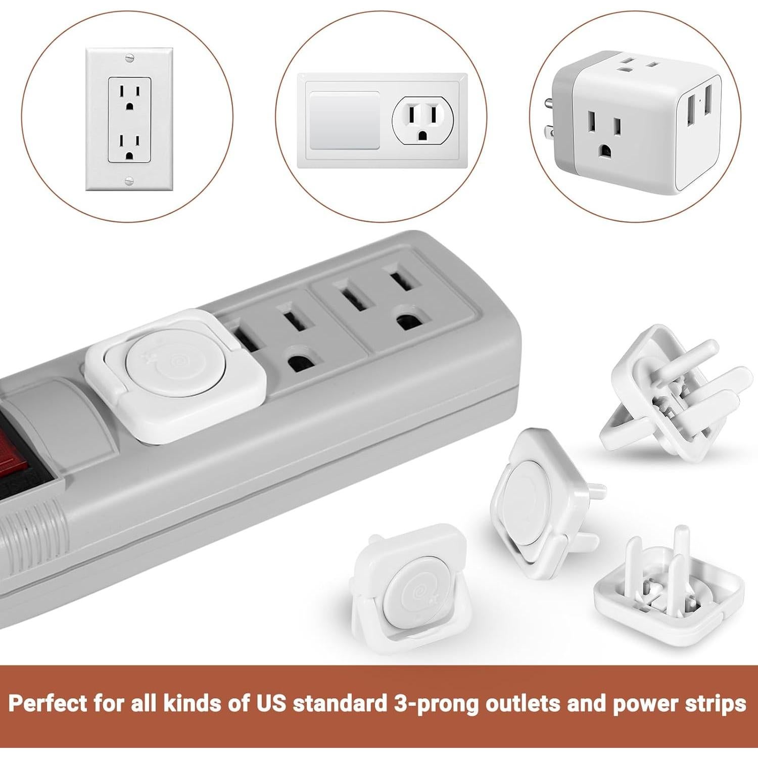 Cubiertas de Enchufe para Niños 40 Unidades Blanco Seguridad