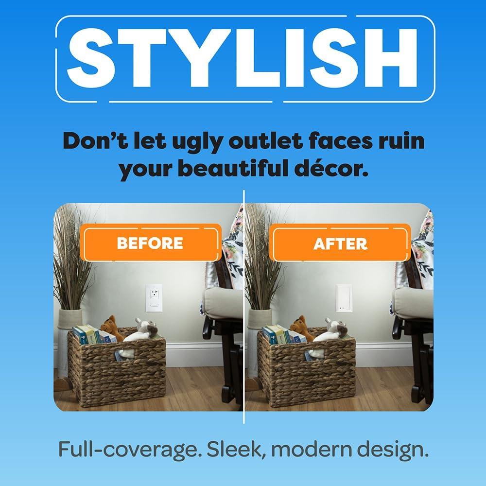 Cubierta de Enchufe a Prueba de Niños Escudo de Enchufe - 2 Piezas