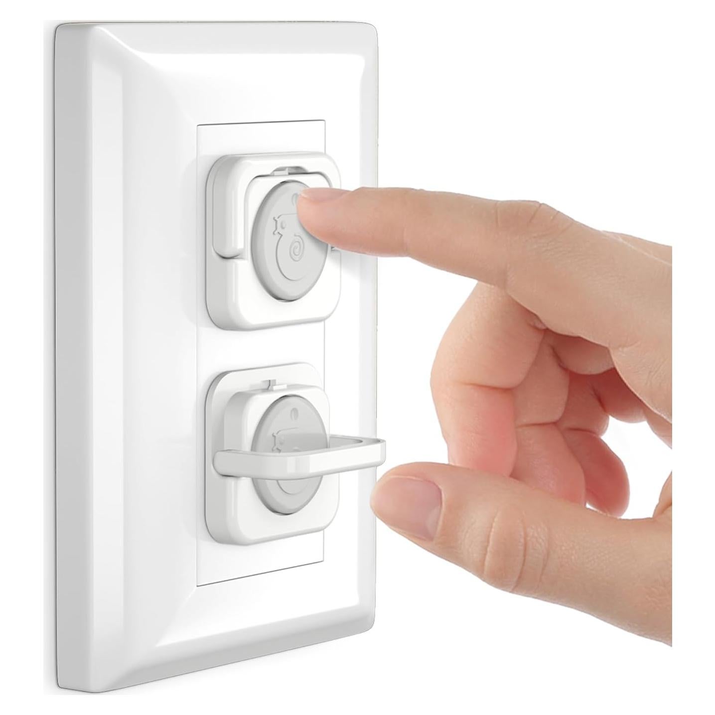 45 Cubiertas de Enchufe a Prueba de Bebés Gris - Seguridad Infantil