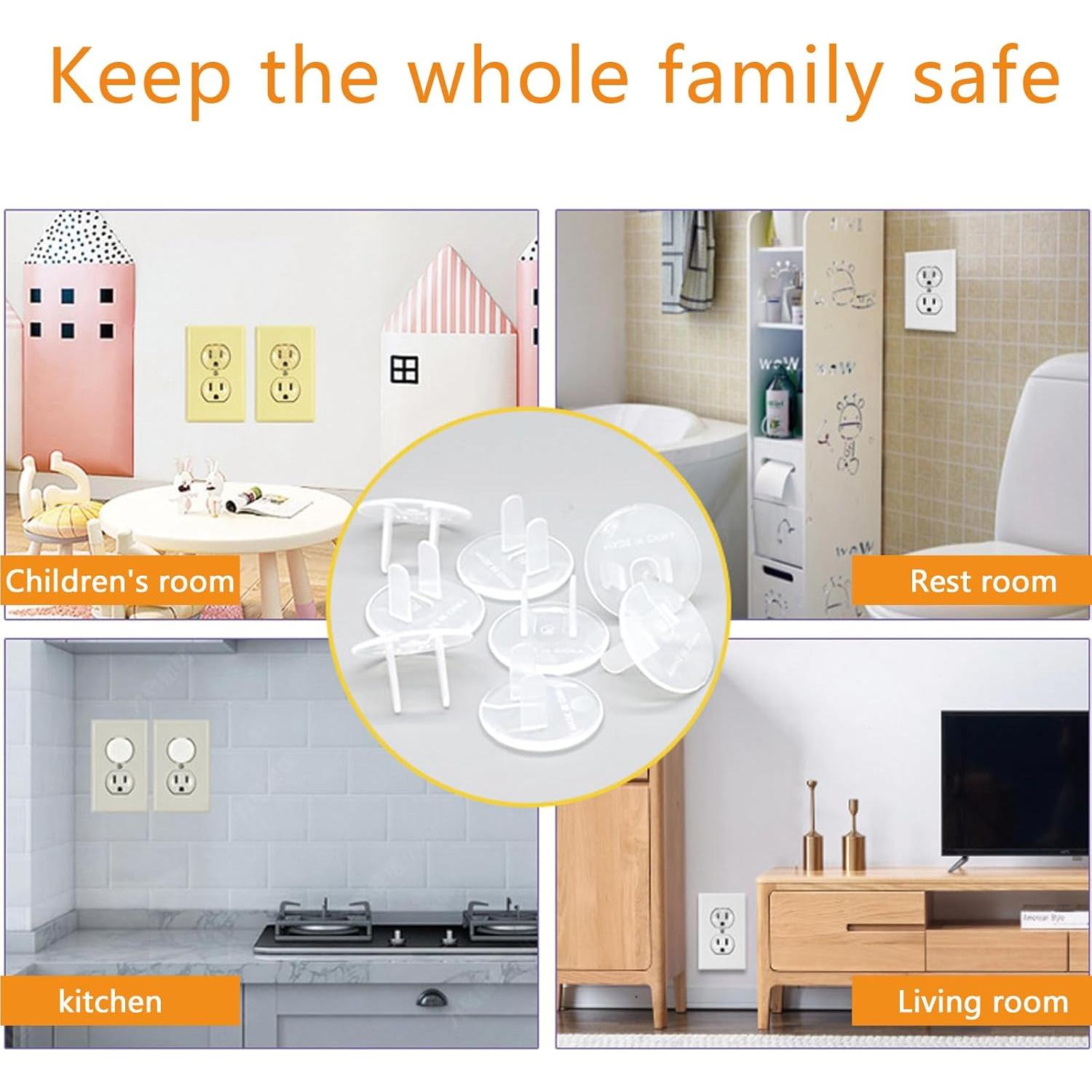 50 Cubiertas de Enchufe a Prueba de Niños PP - Seguridad Bebés