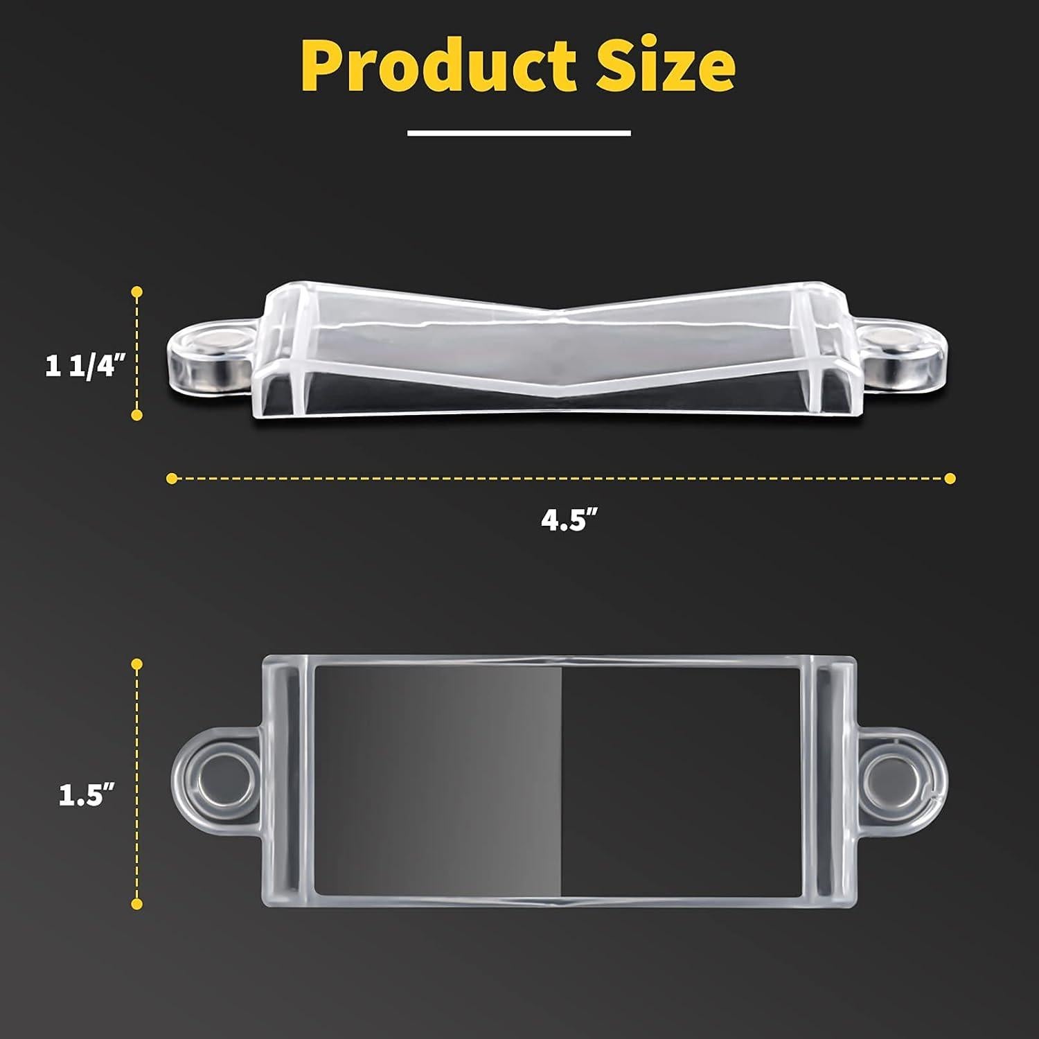 Cubierta de Protector de Interruptor de Luz PSZEZNZ Transparente 2 Pzas