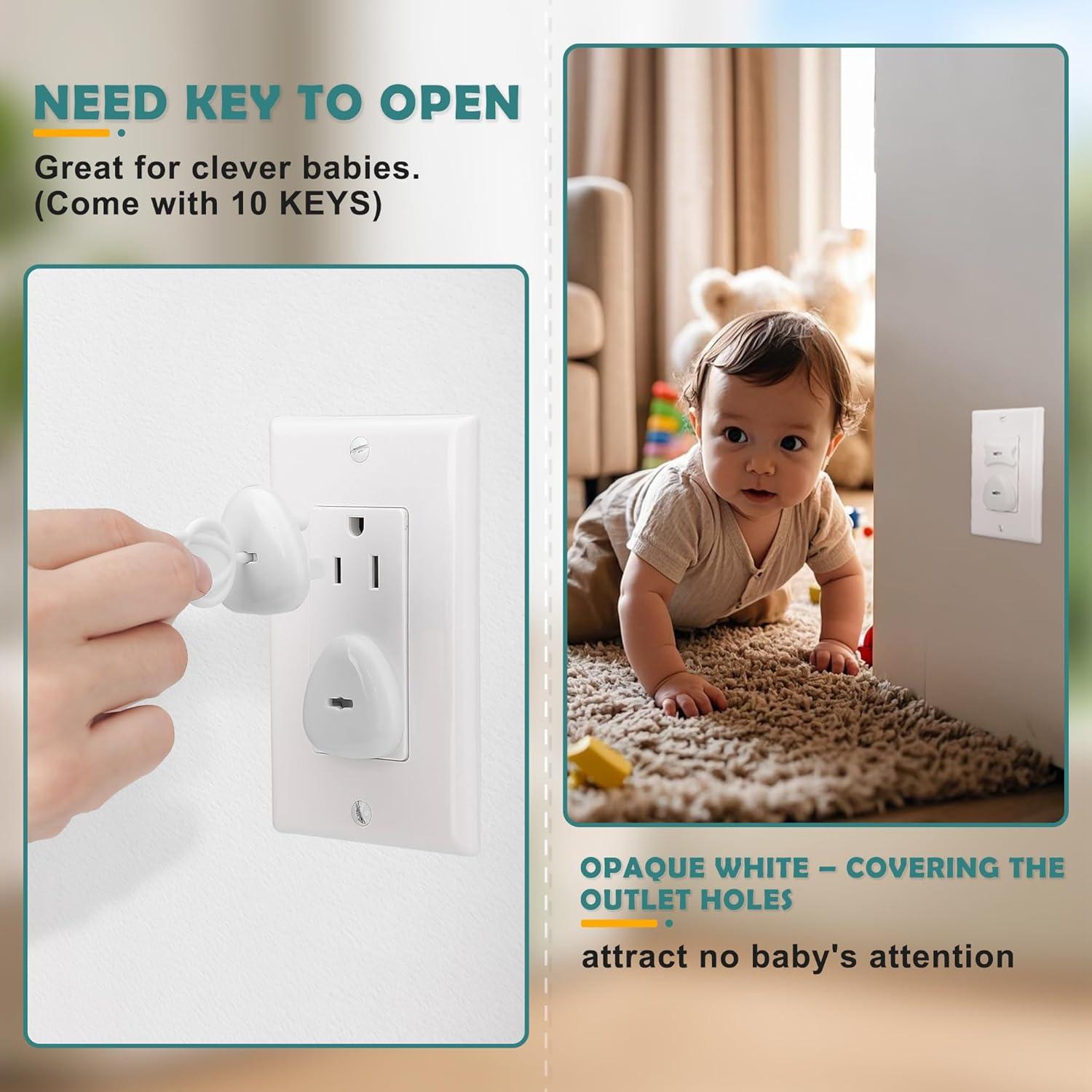 Cubiertas de Enchufe Eléctrico Baitiny 58 Piezas Seguridad Infantil