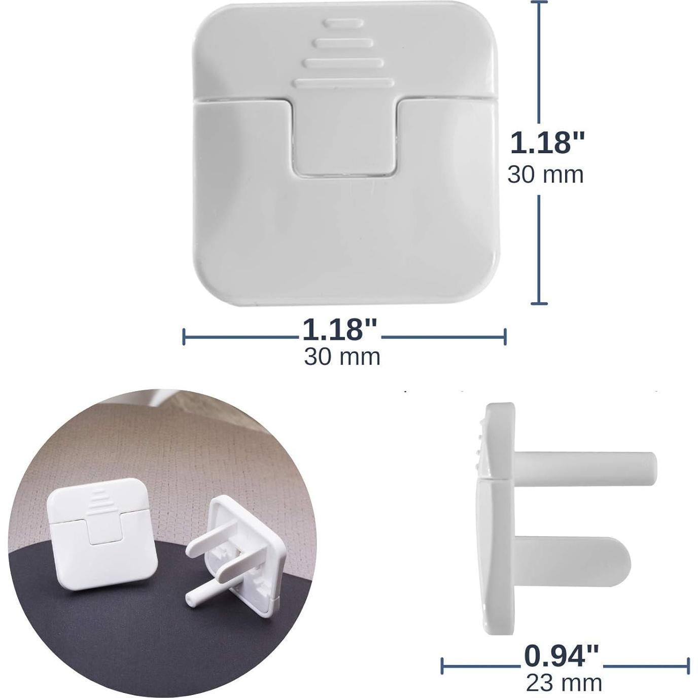 Cubiertas de Enchufe a Prueba de Niños Bates - 10 Unidades