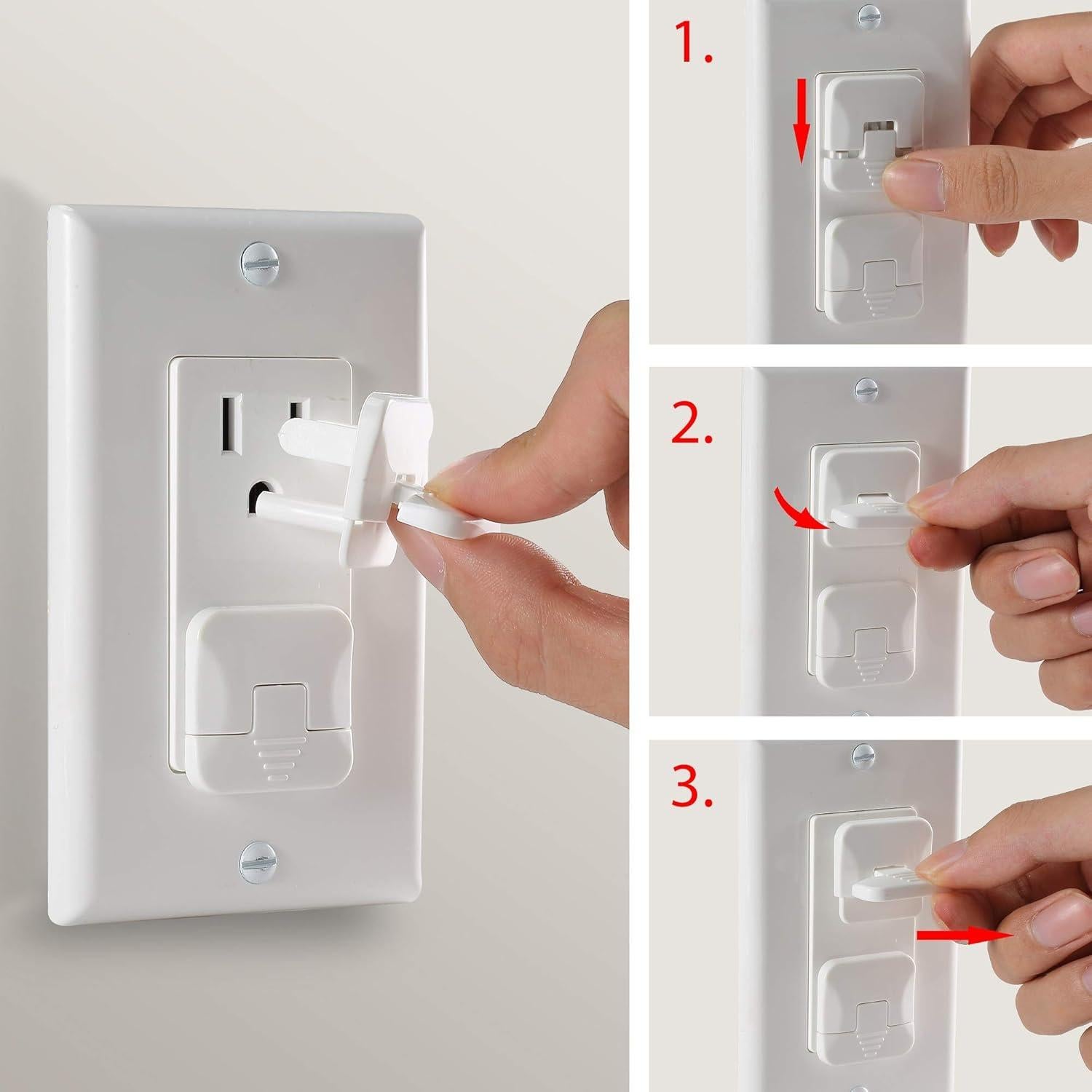 Cubiertas de Enchufe a Prueba de Niños Bates - 10 Unidades