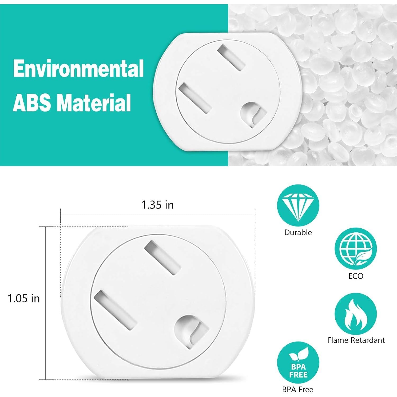 Cubiertas de Enchufes KISKIZ 38 Unidades a Prueba de Niños