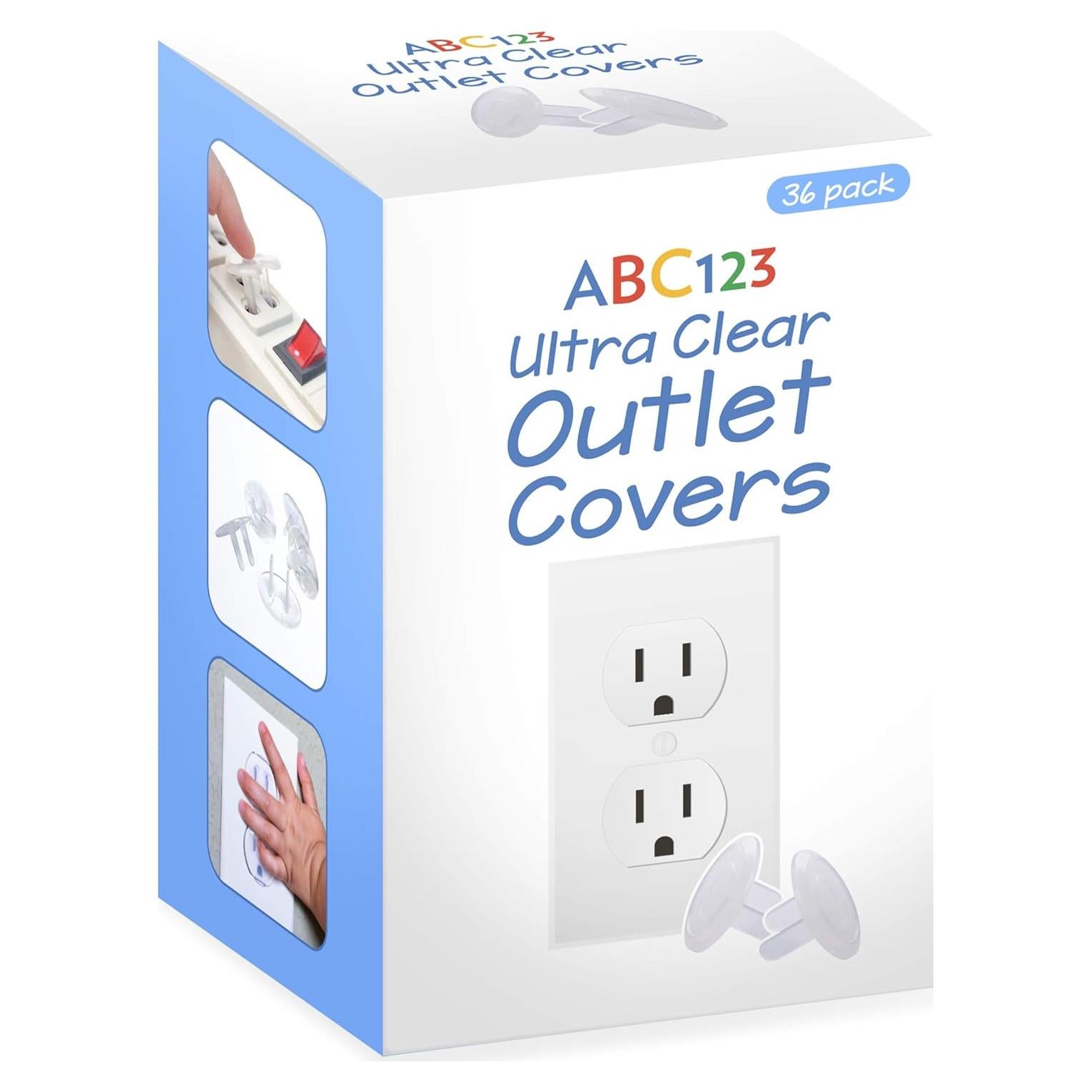 Cubiertas de Enchufe ABC123 - Paquete de 36 Protectores Eléctricos