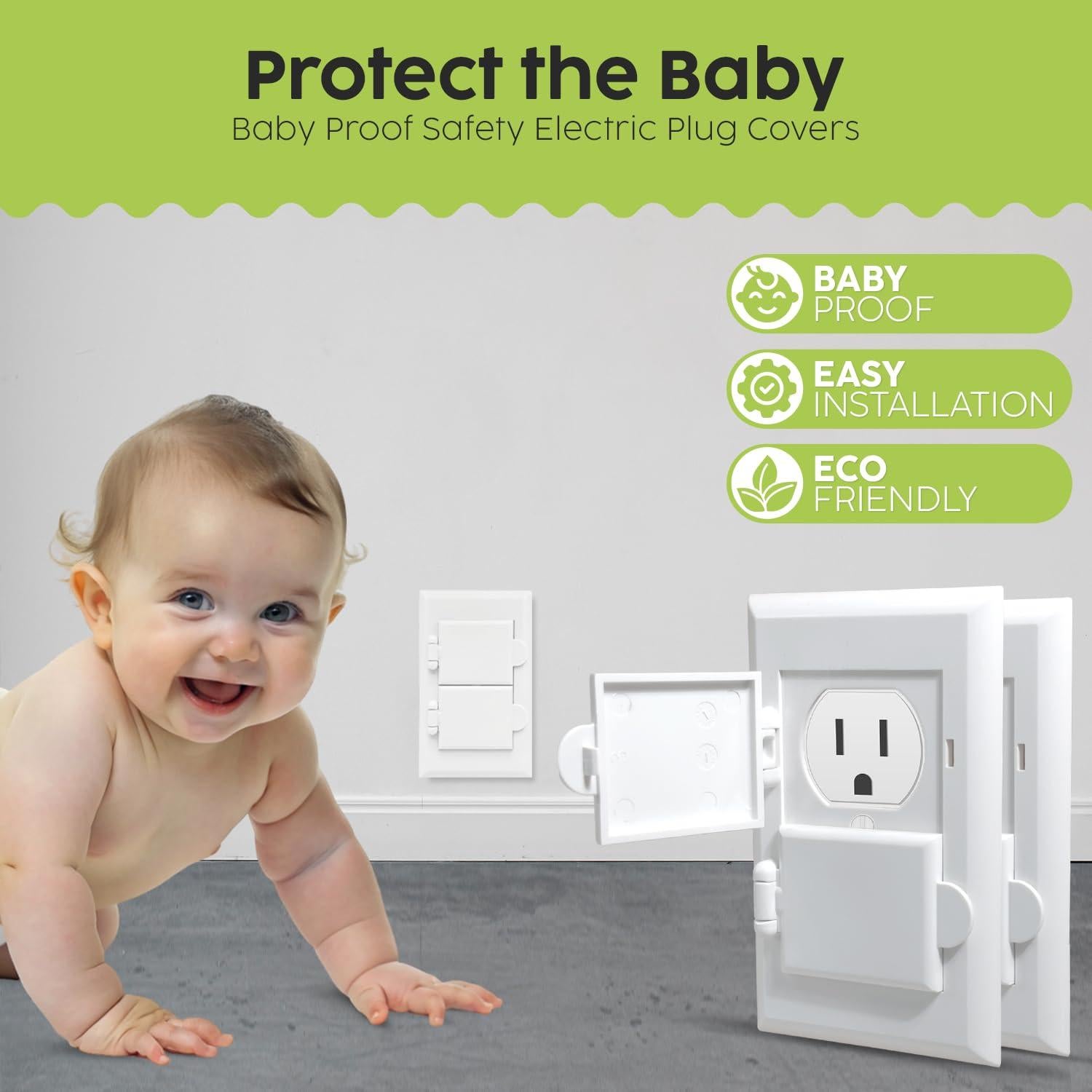 Cubiertas de Enchufes para Niños - Seguridad Infantil - Paquete de 6