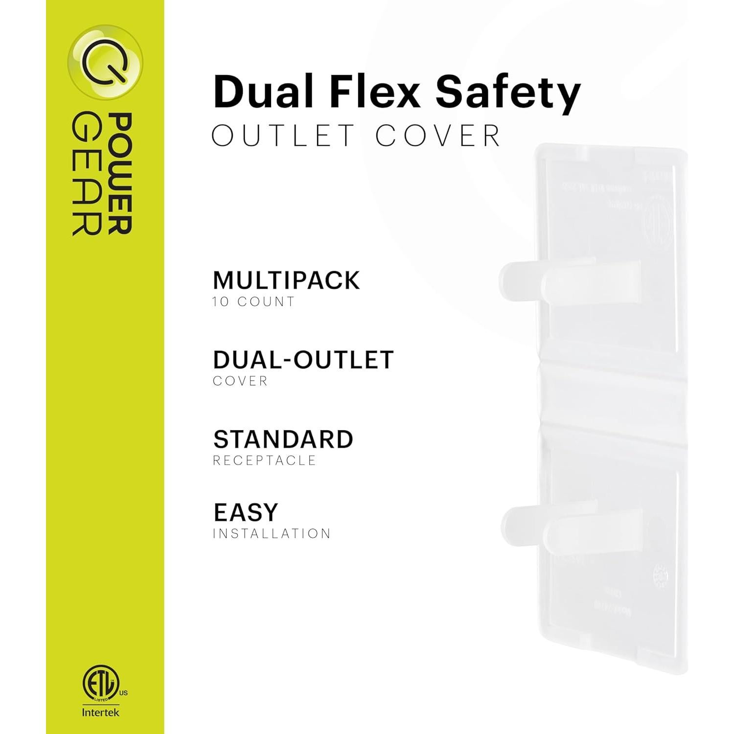 Cubiertas de Salida Doble Flex Power Gear - Paquete de 10