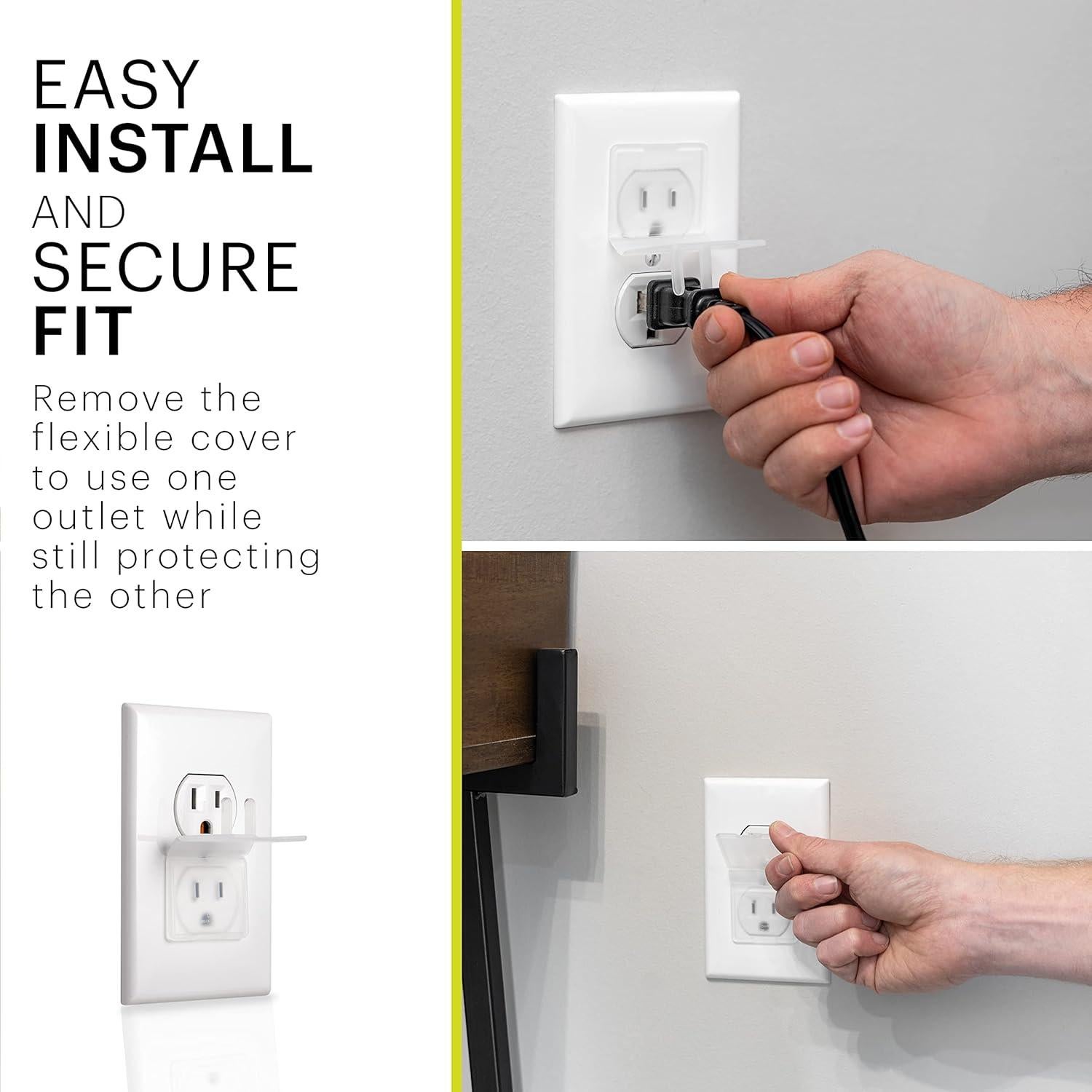 Cubiertas de Salida Doble Flex Power Gear - Paquete de 10