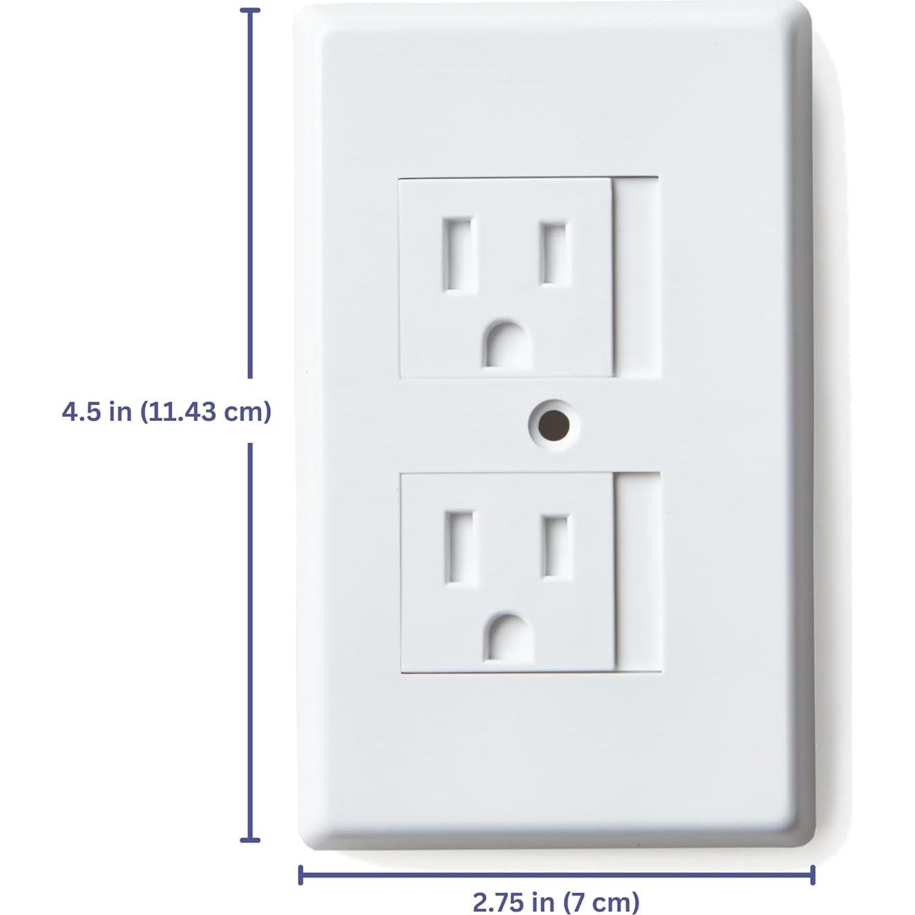 Cubierta de Enchufe Eléctrico Autocerrada Mommy's Helper Blanca