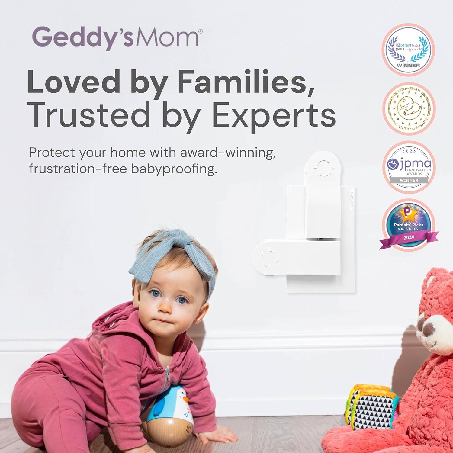 Cubierta de Enchufe Duplex Geddy's Mom Auto-Cerrada 1 Tornillo