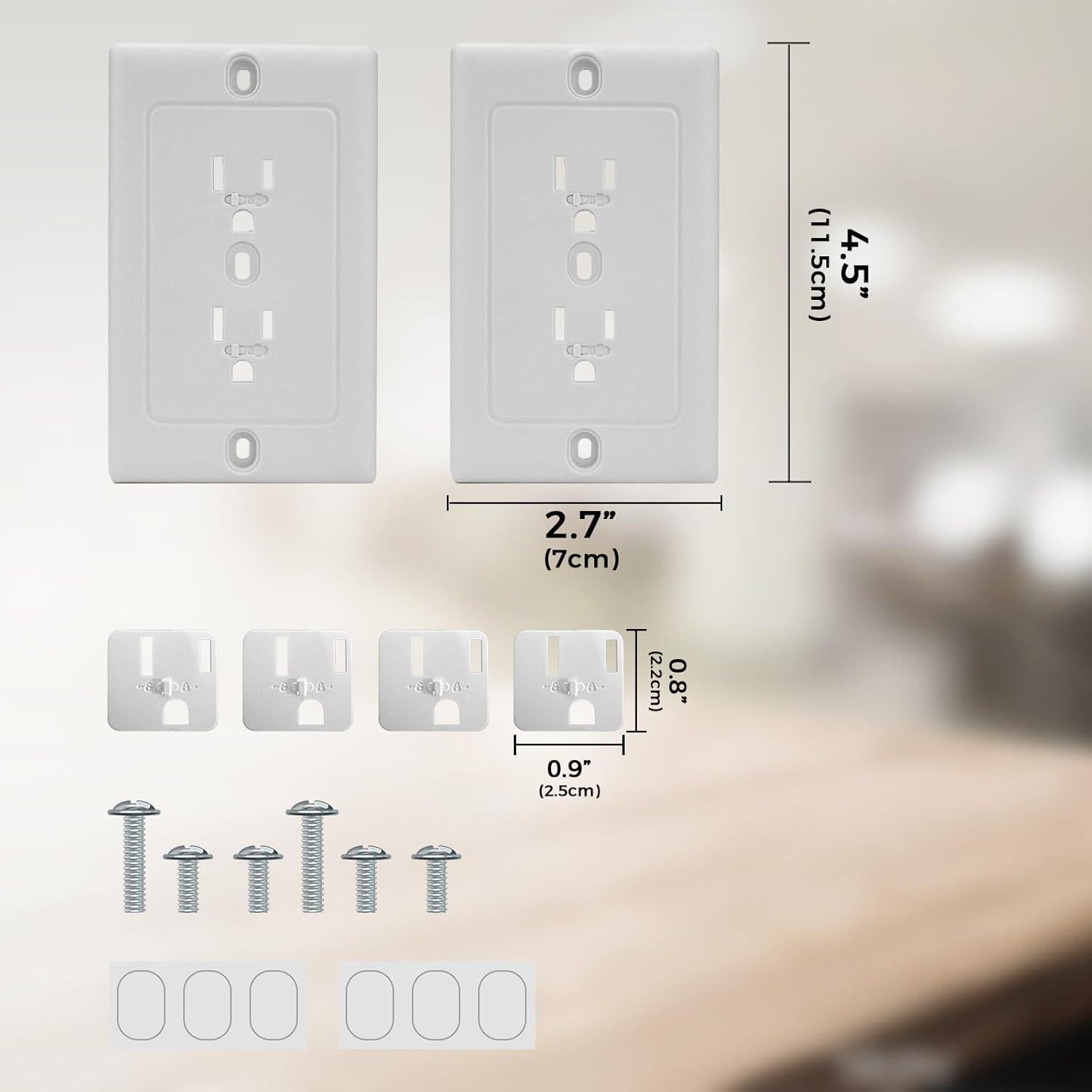 Cubiertas de Enchufe AQDEY para Bebés 2 Piezas Seguridad