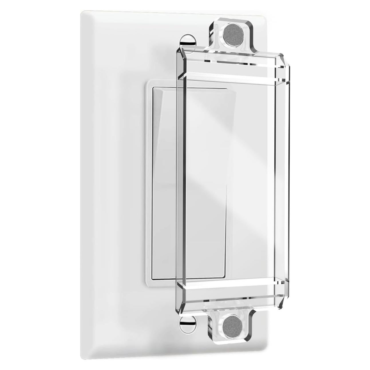 Cubierta de Interruptor Magnético ILIVABLE Transparente 2 Piezas