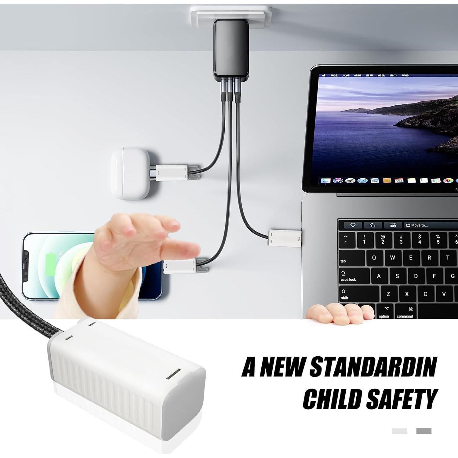 Cubiertas de Cable a Prueba de Bebés FYY - Paquete de 8 Unidades