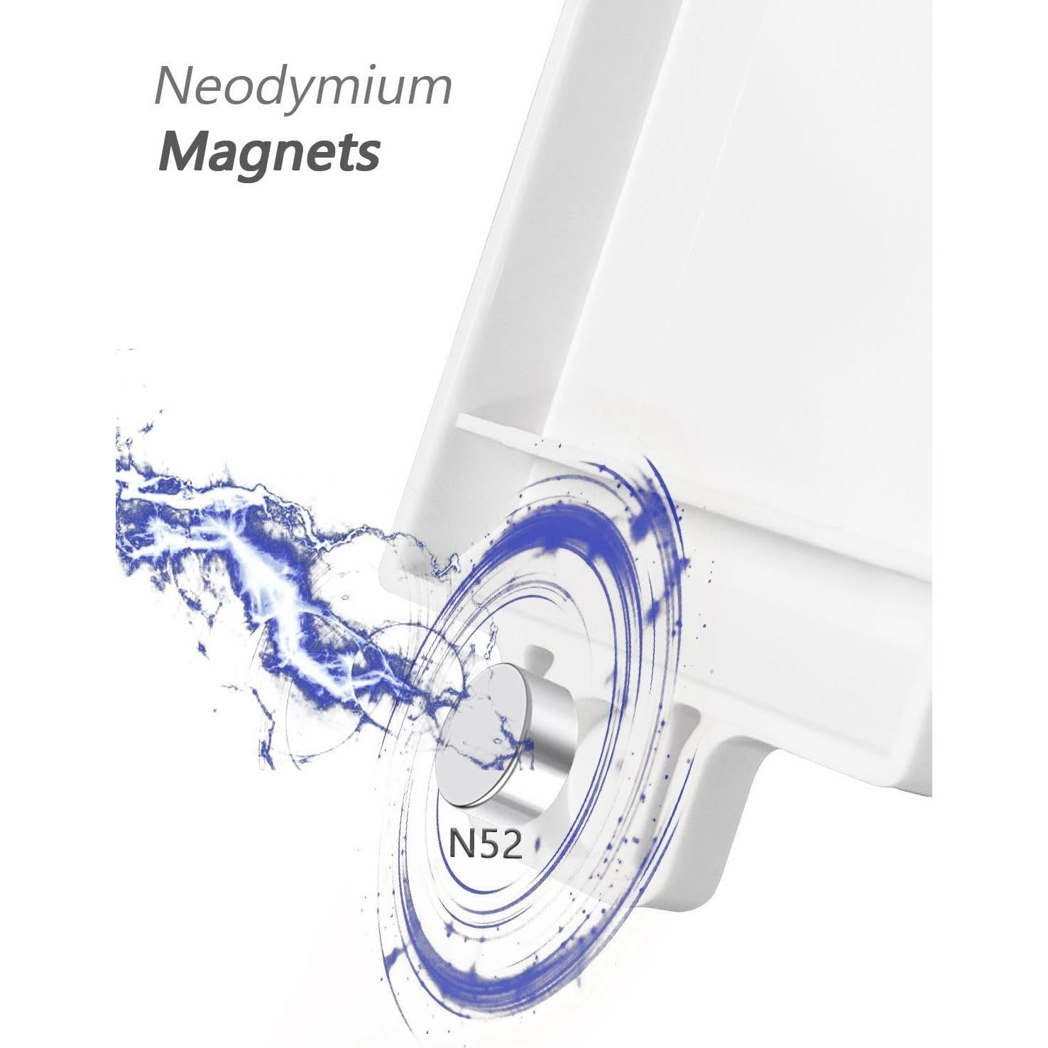 Cubiertas Magnéticas para Interruptores ILIVABLE - Paquete de 8 Blancas