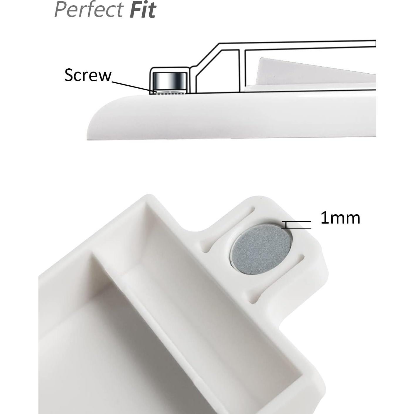 Cubiertas Magnéticas para Interruptores ILIVABLE - Paquete de 8 Blancas