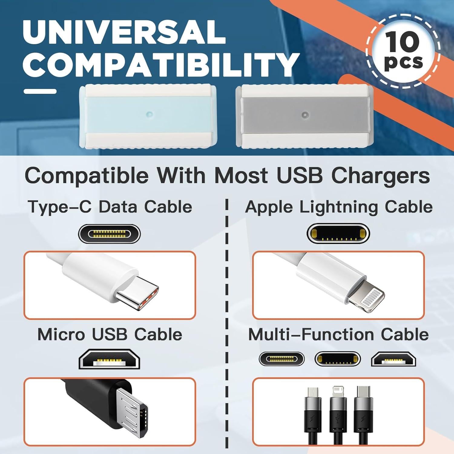 10 Pcs Cubiertas de Cargador USB Foycow a Prueba de Niños