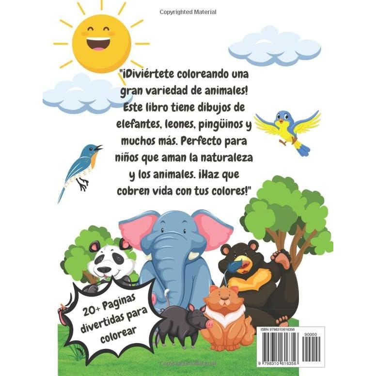 Libro Para Colorear De Animales (Coloring Books)