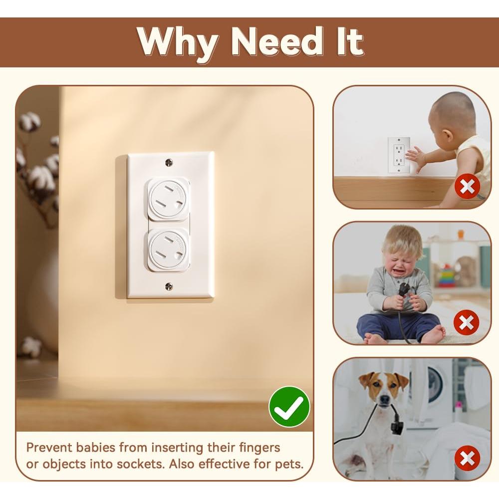 Cubiertas de Enchufe de Seguridad EUDEMON 20 Piezas para Bebés