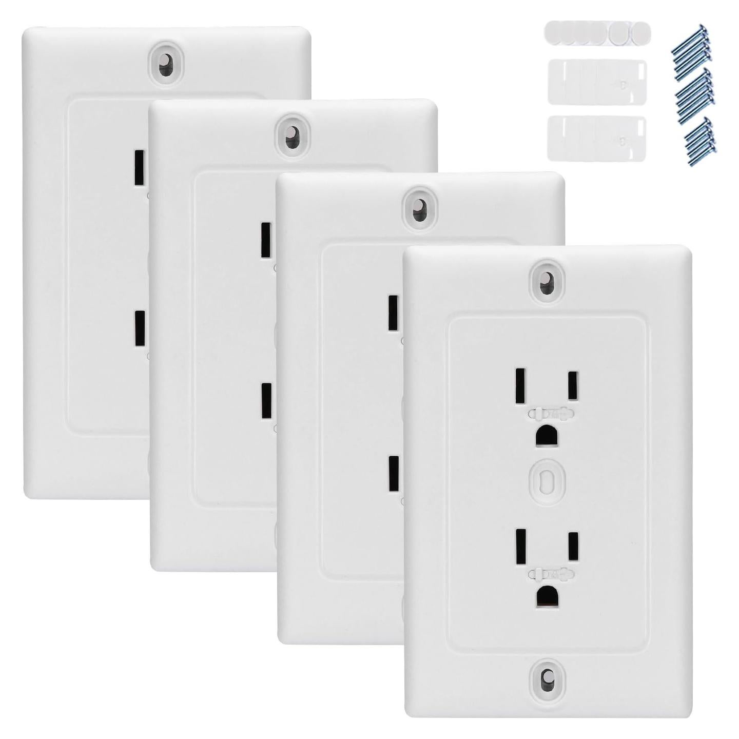 Cubiertas de Enchufes para Bebés - Seguridad Eléctrica 4 Pzas