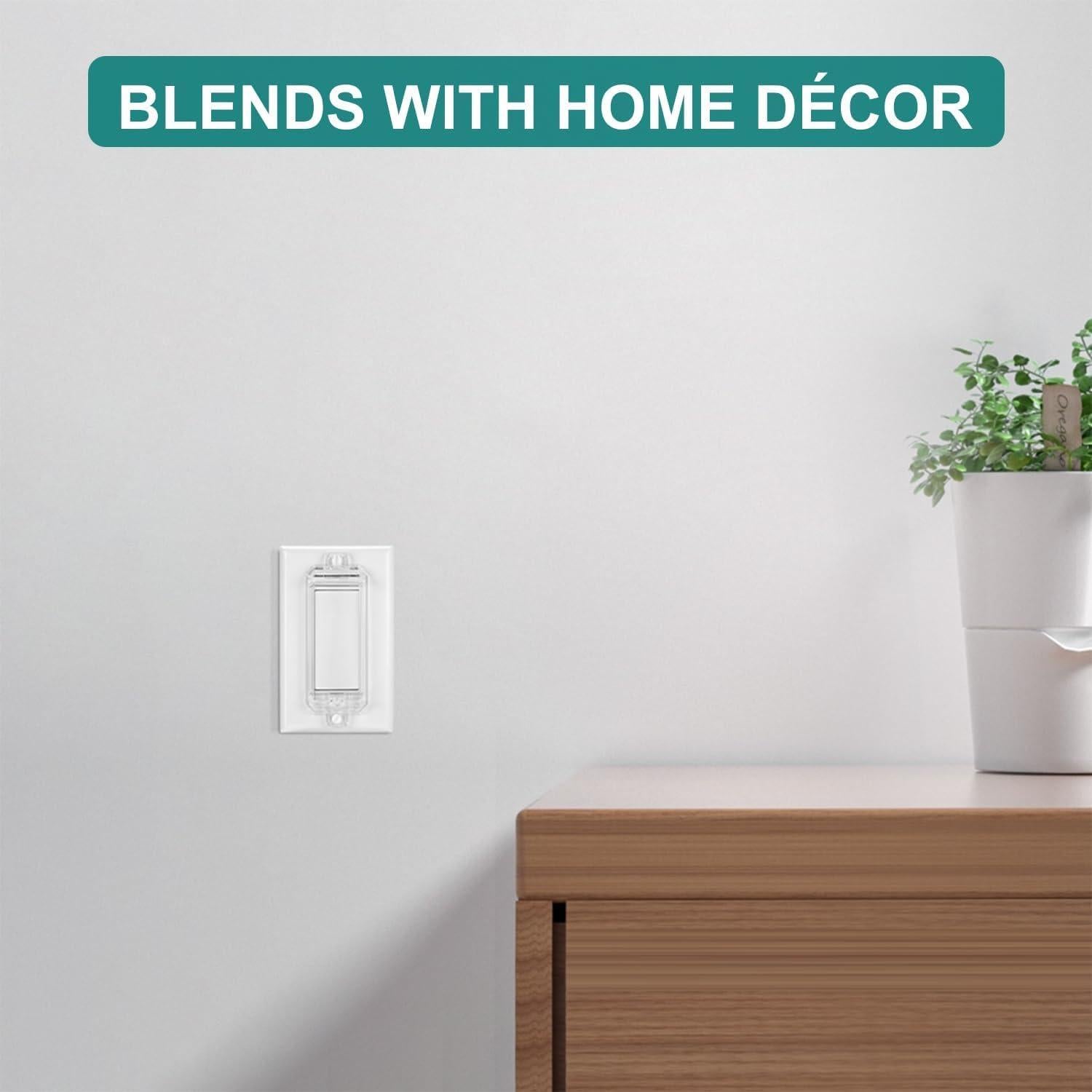 Protector de Interruptor de Luz CLYMENE Estilo Rocker 2 Pzas