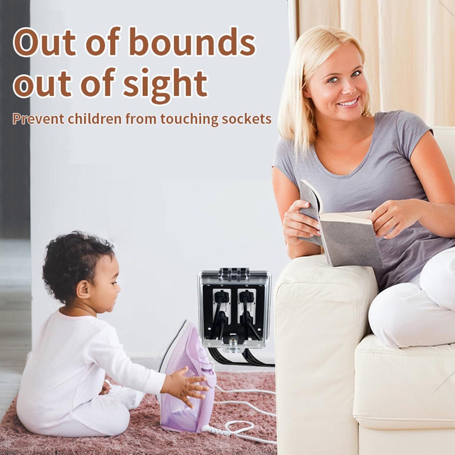 Caja de Cubierta de Enchufe a Prueba de Clima ABS - IP44