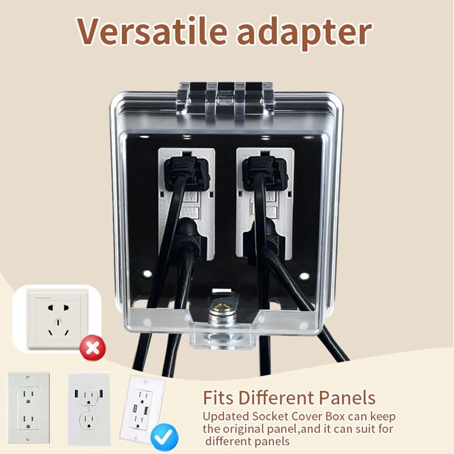 Caja de Cubierta de Enchufe a Prueba de Clima ABS - IP44