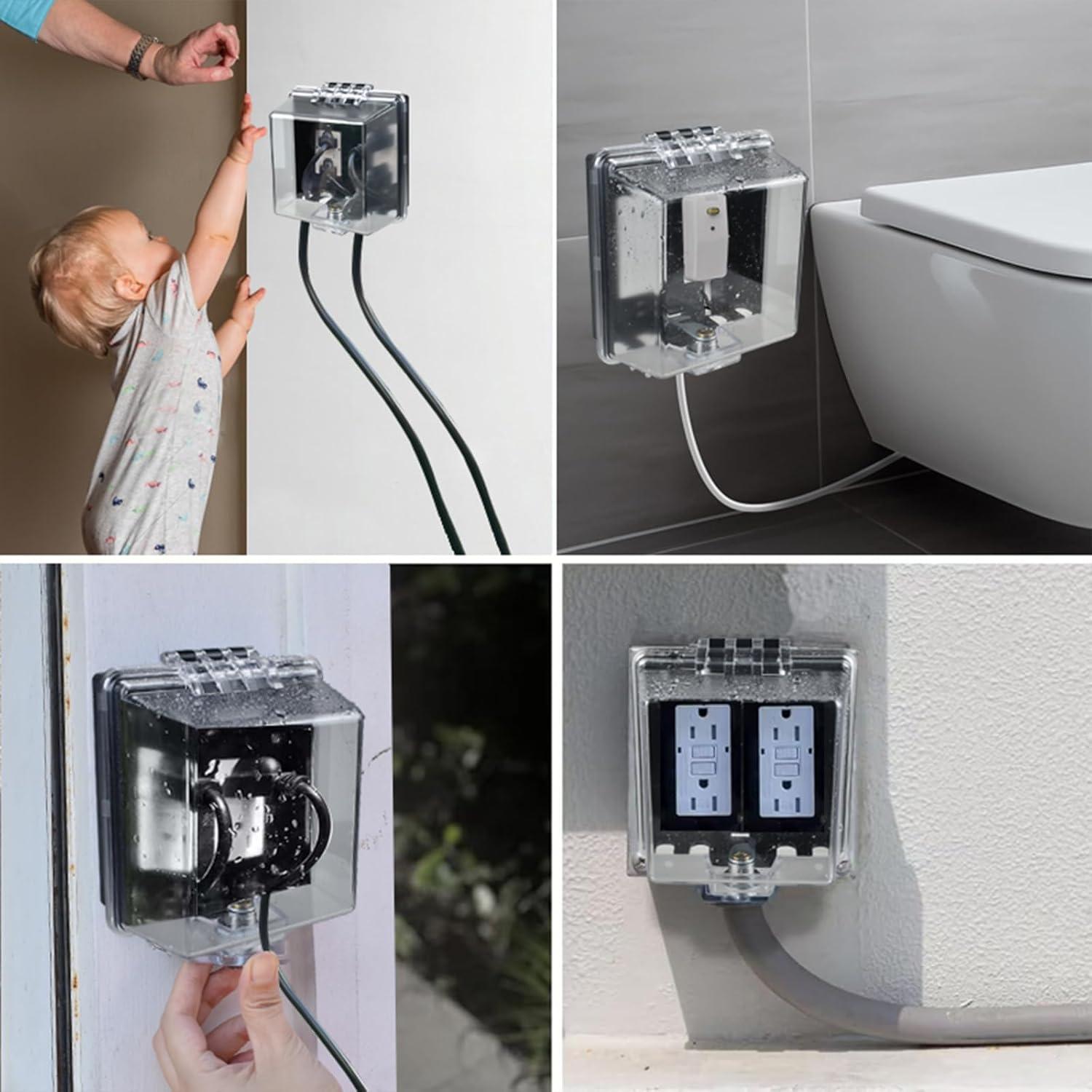 Caja de Cubierta de Enchufe a Prueba de Clima ABS - IP44