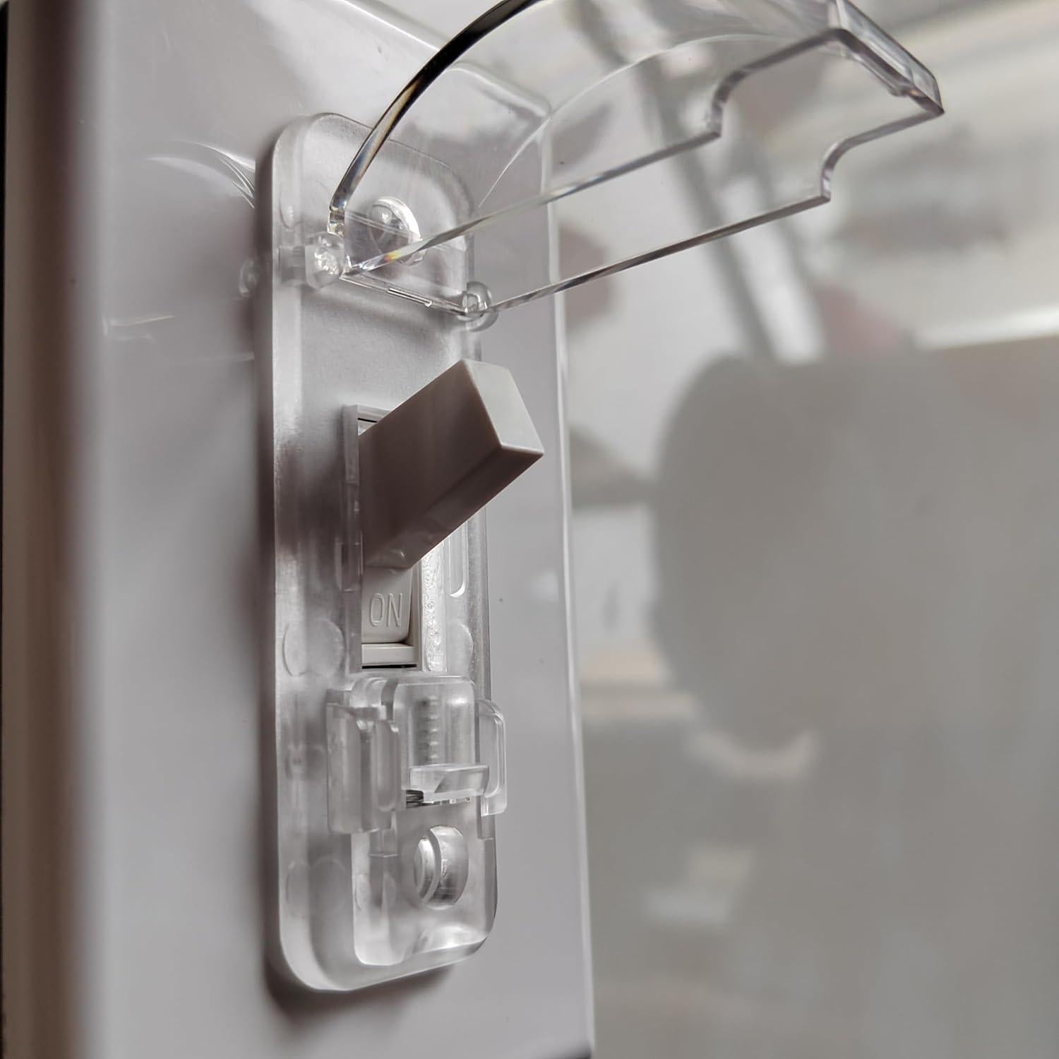 Cubierta de Interruptor de Luz LRANFOW, 2 Piezas Transparente