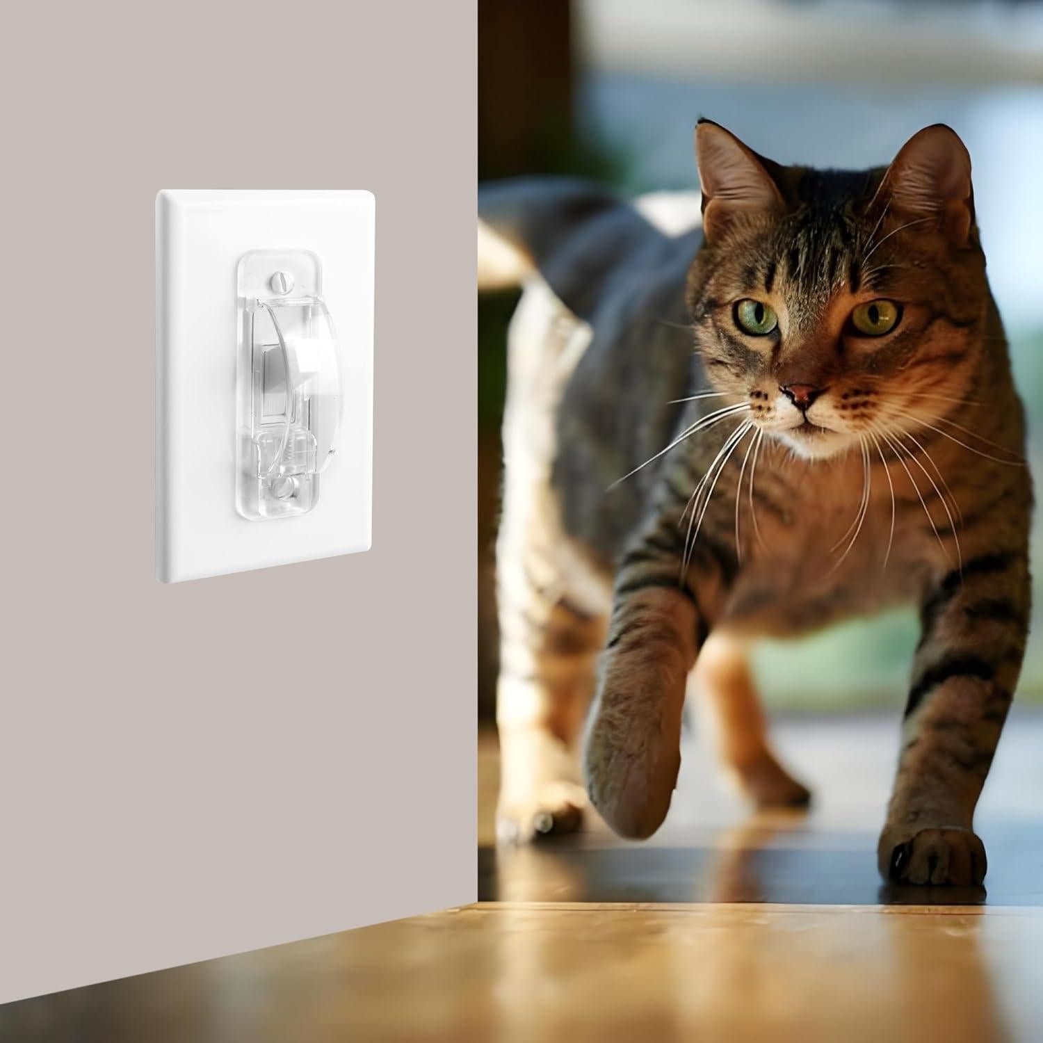 Cubierta de Interruptor de Luz LRANFOW, 2 Piezas Transparente