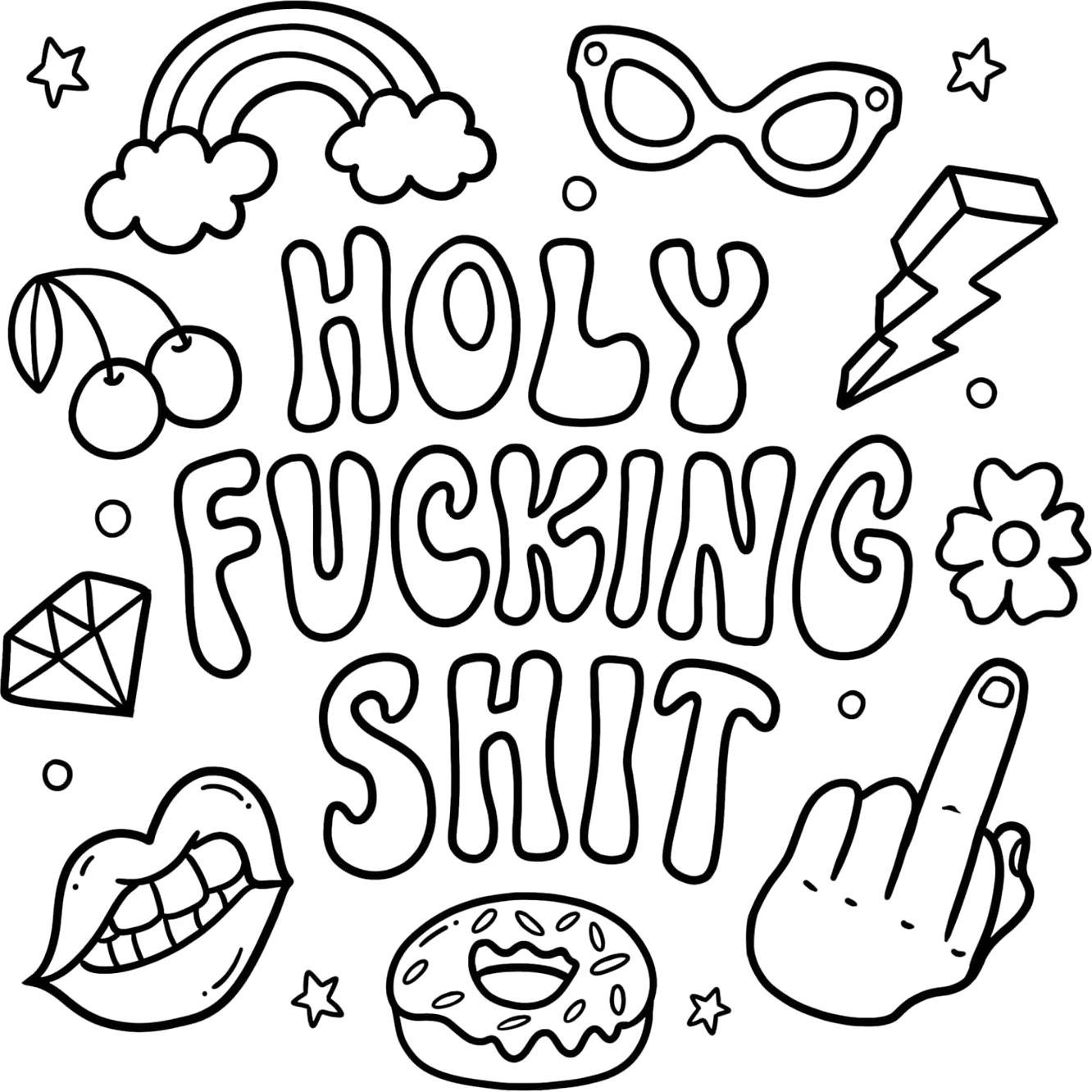 Swear Word: Bold and Easy Coloring Book for Adults Featuring Groovy & Funny Designs for Relaxation