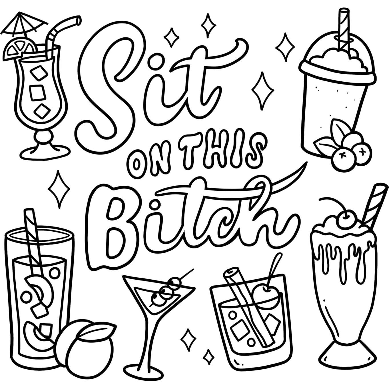 Swear Word: Bold and Easy Coloring Book for Adults Featuring Groovy & Funny Designs for Relaxation