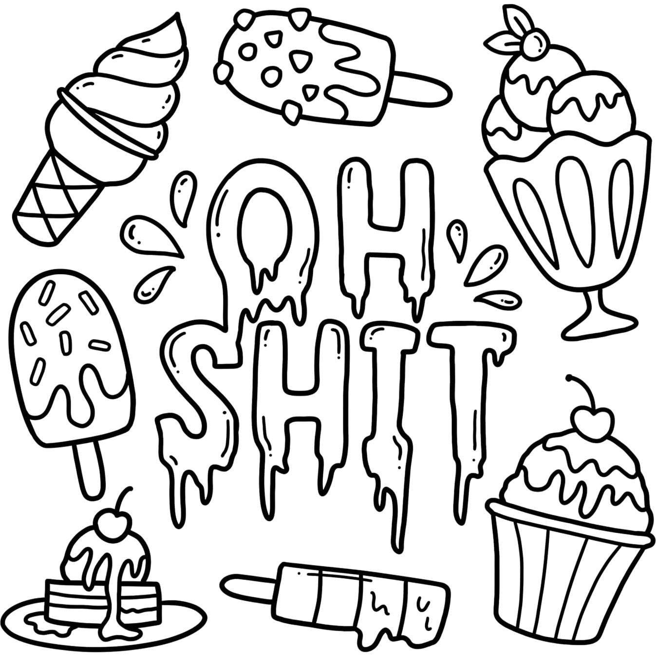 Swear Word: Bold and Easy Coloring Book for Adults Featuring Groovy & Funny Designs for Relaxation