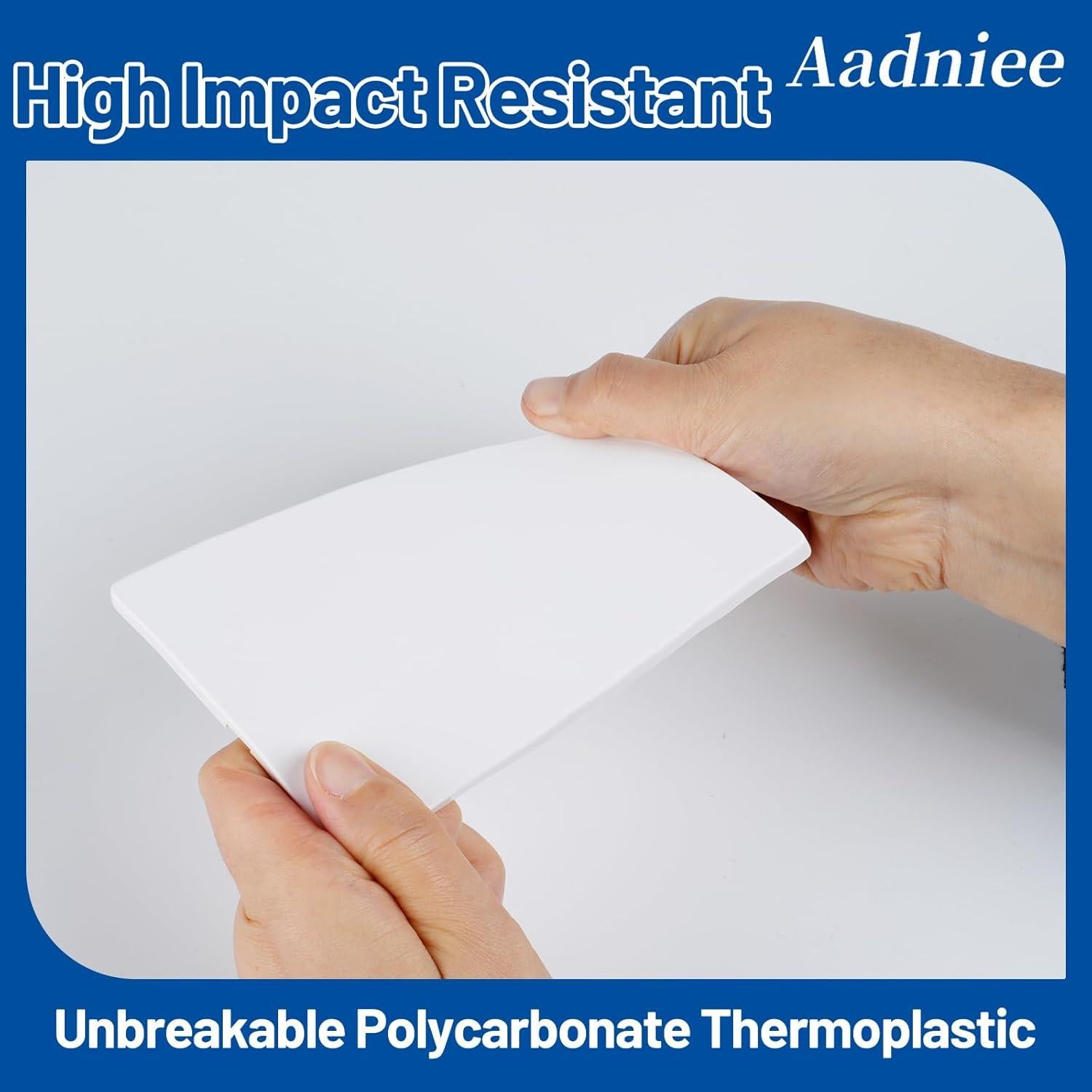 Placas de Pared Sin Tornillos Aadniee 1 Gang 5 Piezas Blanco