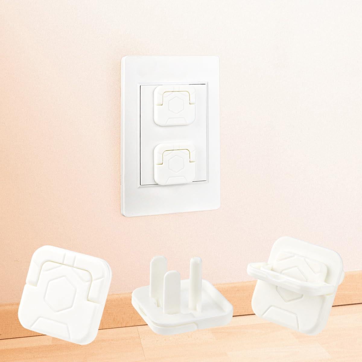 30 Cubiertas de Enchufe de Seguridad para Bebés - ABS Blanco