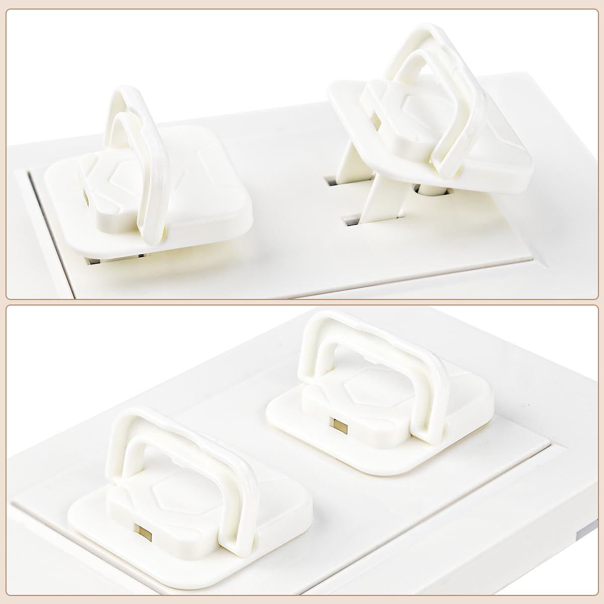 30 Cubiertas de Enchufe de Seguridad para Bebés - ABS Blanco