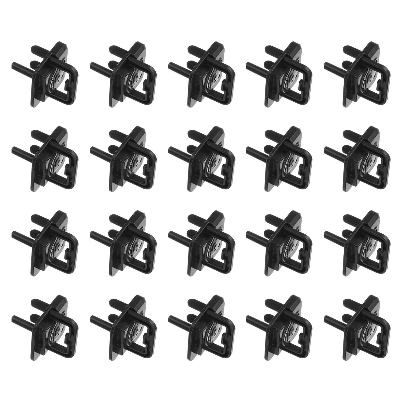 Cubiertas de Enchufe MECCANIXITY 20 Piezas Negro ABS