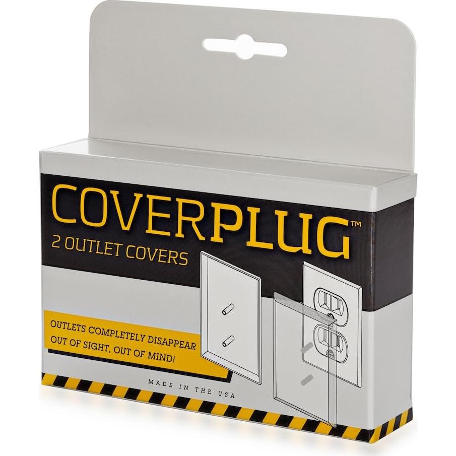 Cubierta de Enchufe Eléctrico Pintable Tapaenchufe 2-Pack