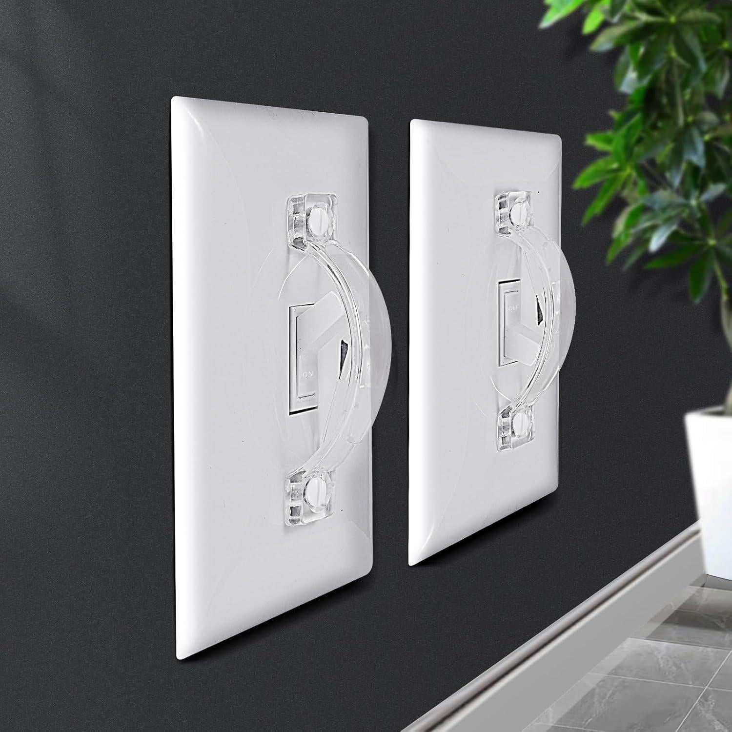 Cubierta de Interruptor de Luz a Prueba de Niños Roxiuc - 4 Piezas Transparente