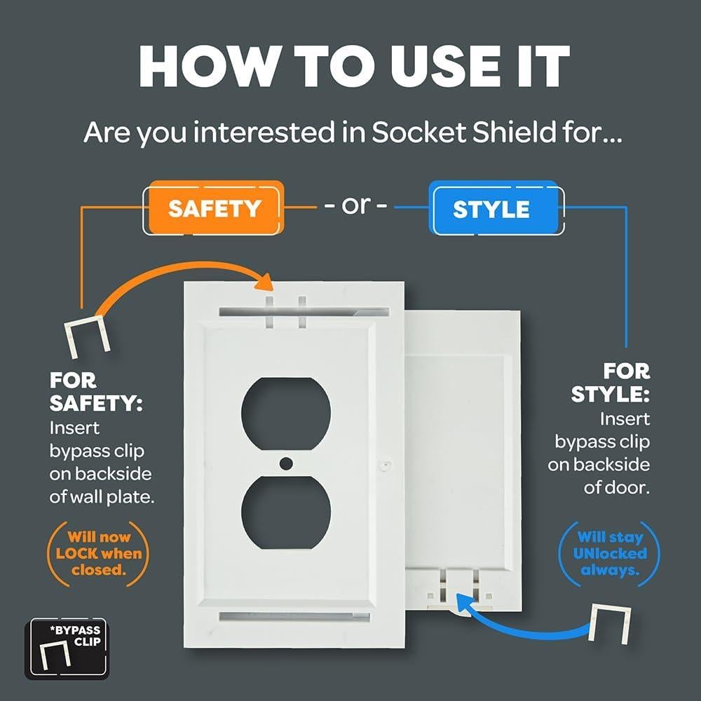 Cubierta de Enchufe a Prueba de Niños Escudo de Enchufe - 4 Unidades