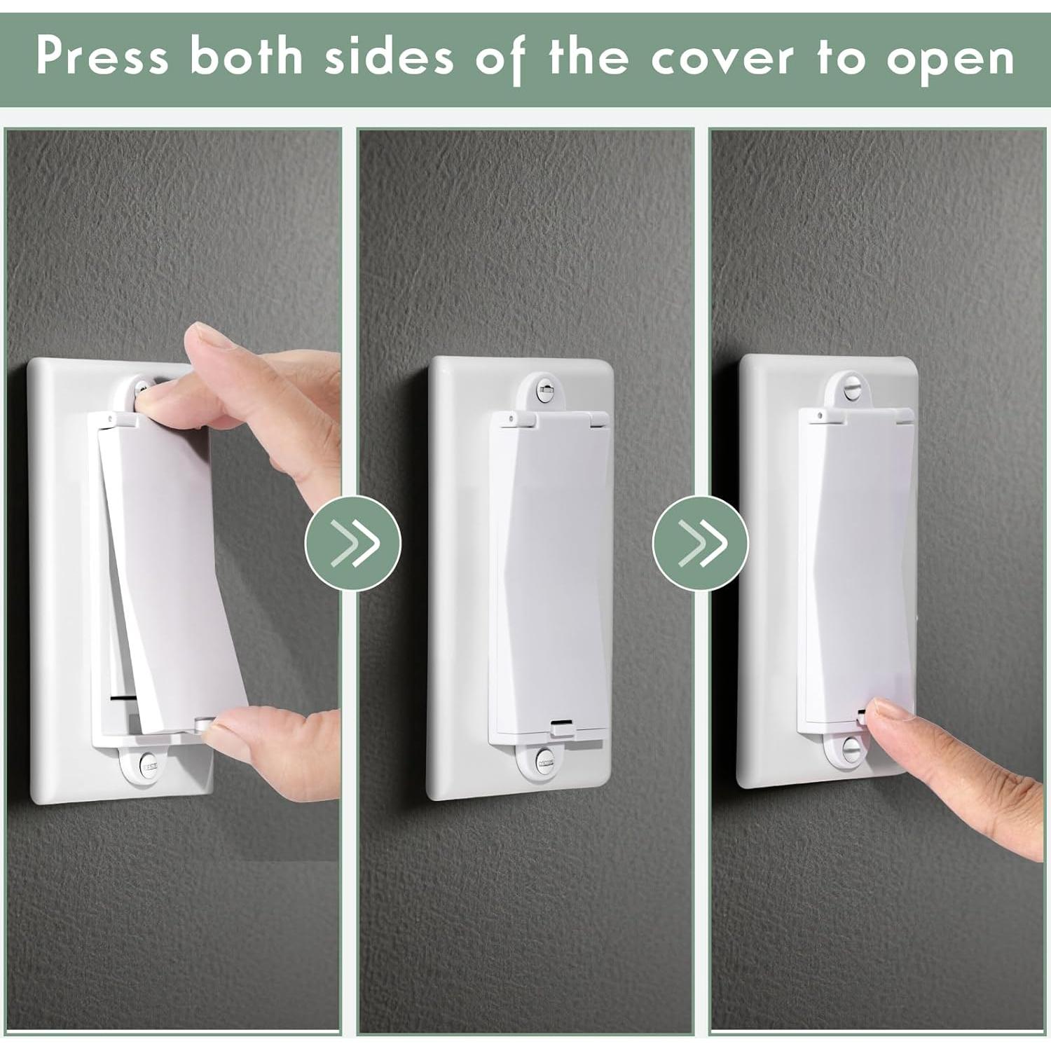 Cubierta de Interruptor de Luz a Prueba de Bebés PSZEZNZ 4 Pcs