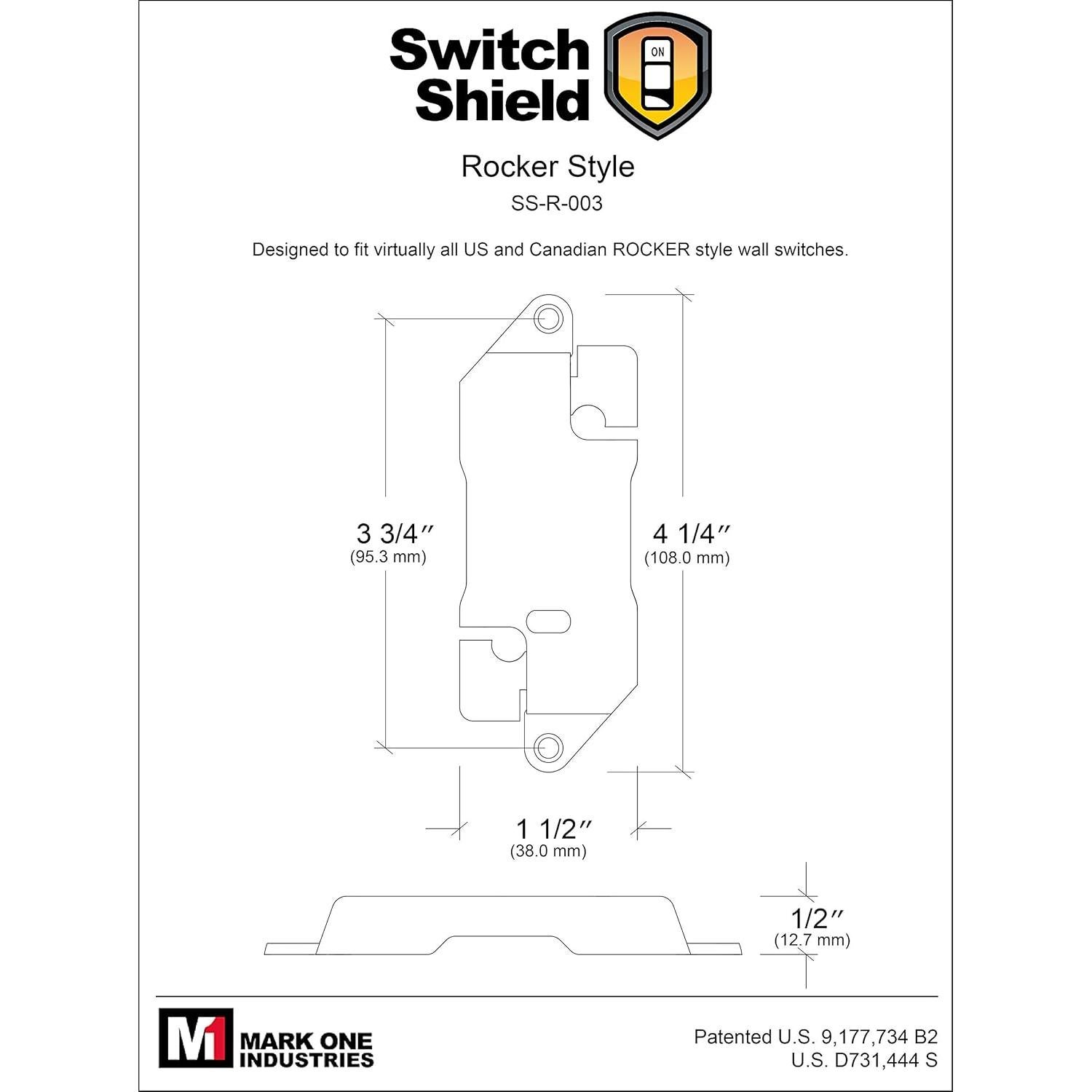 Protectores de Interruptores Transparentes Switch Shield - 6 Pzas