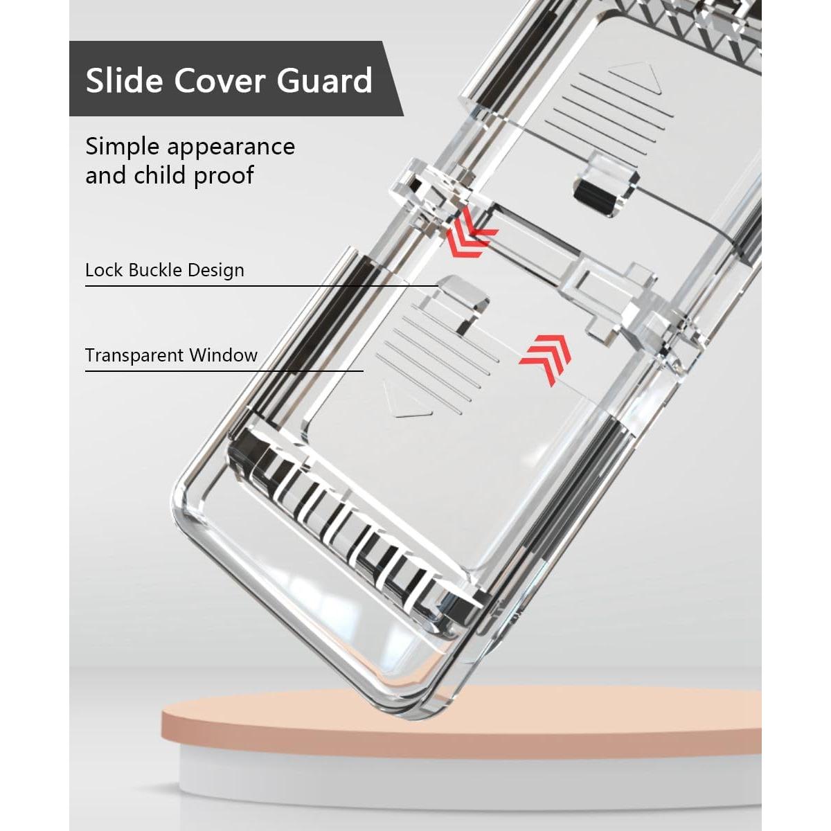 Protector de Interruptor de Luz ILIVABLE Autoadhesivo Transparente